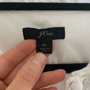 White eyelet jcrew long sleeve top